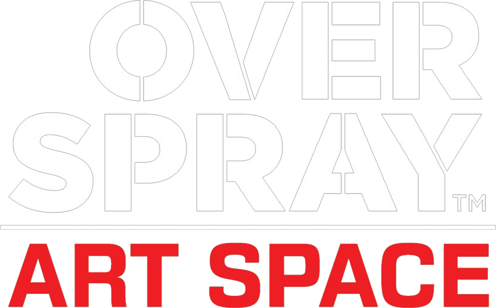 Overspray Art Space logo - graffiti art studio